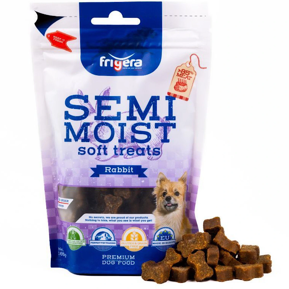 Semi-Moist Soft High Kanin 165 g - bløde hundesnacks